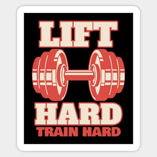 Bodybuilding Life Hard Train Hard Bodybuilder Sticker